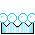 ice crown with four balls