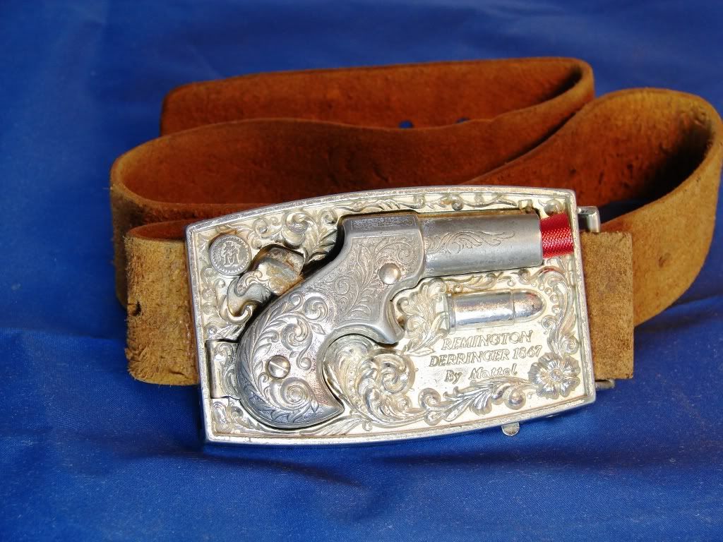 REMINGTON DERRINGER Mattel Toy Gun Buckle & Belt eBay