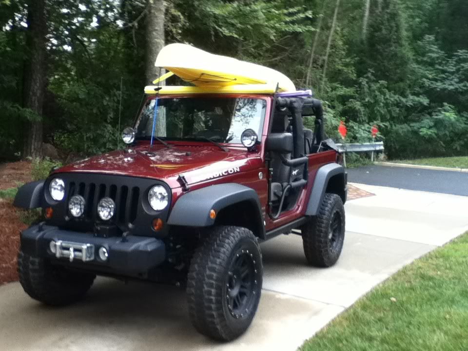 Carry kayak on jeep wrangler #3