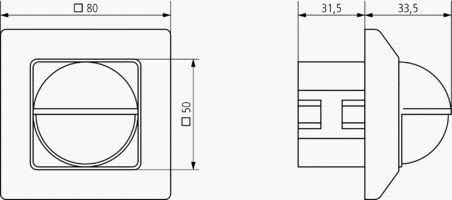 kích thước cảm ứng hồng ngoại Luxa 103-200