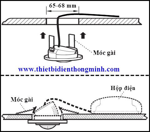 Cách lắp đặt cảm ứng luxa 103-360