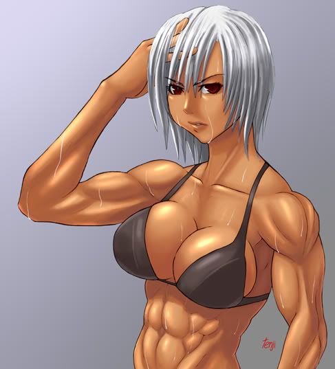 Muscle meets Beauty (Lukretia vs Akiko) : Kinky pit boxing R112g.jpg
