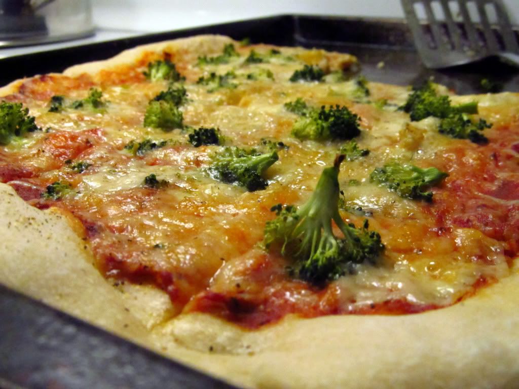 Broccoli and Blue Pizza