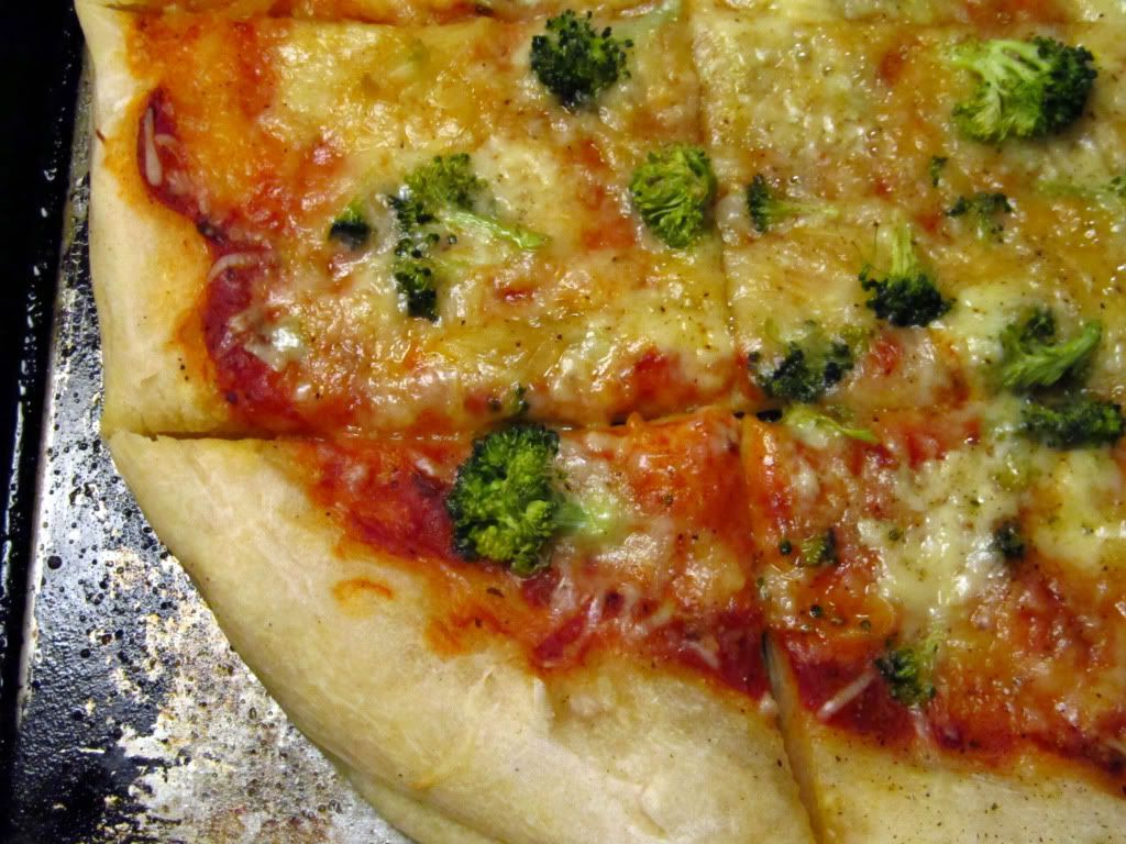 Broccoli and Blue Pizza