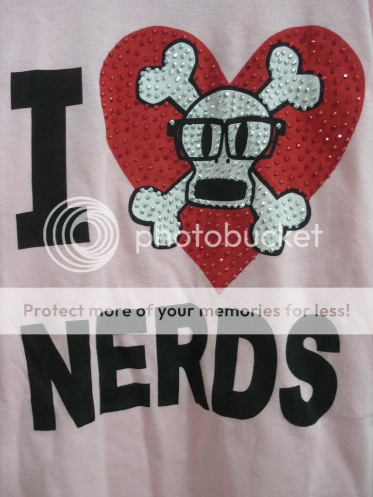 PAUL FRANK FOR TARGET I LOVE NERDS GIRLS SIZE XS 