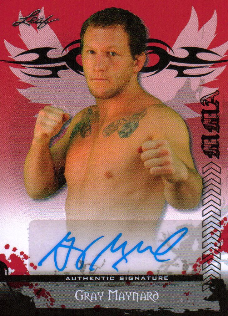 Mac Danzig 2010 Leaf MMA Red Autographs Card # AUMD1 UFC