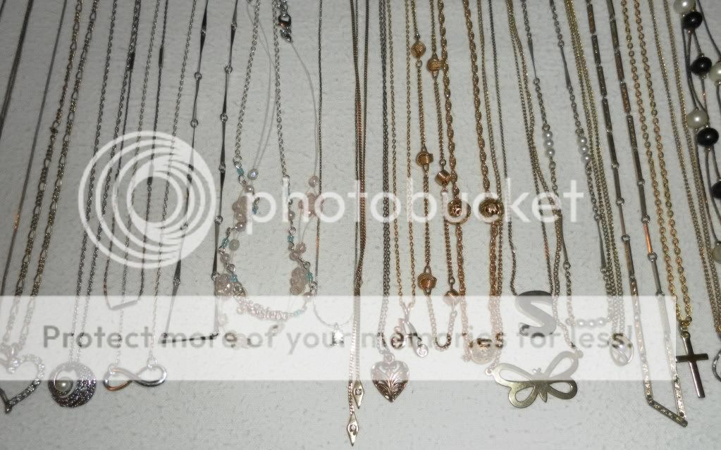 Huge Vintage Lot Chain Necklaces Pendants Charms Bracelets Rhinestone 