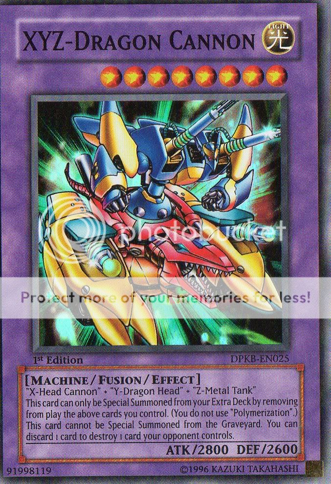 YuGiOh XYZ DRAGON CANNON super DPKB EN025 2 BONUS SLEEVES  