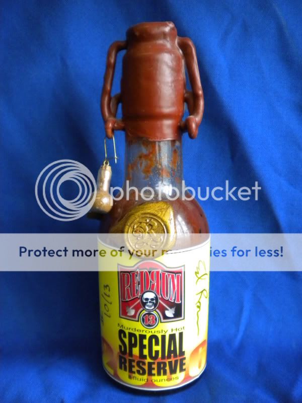 REDRUM SPECIAL RESERVE HOT SAUCE SIGNED NUMBERED 10/13  